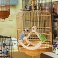 thumbnail image 4 of Bird Toys, Bird Foraging Wall Toy Large Size Woven Climbing Hammock Swing Mat with Colorful Chewing Toys for Lovebird, Parakeet, Budgie, Conure, Cockatiel, Small Birds, 4 of 5