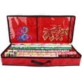 thumbnail image 1 of Wrapping Paper Storage Bag Rolls And Ribbon Holder Heavy Duty Tear Proof Christmas Gift Wrap Storage Organizer With 2 Clear Pocket, 1 of 6