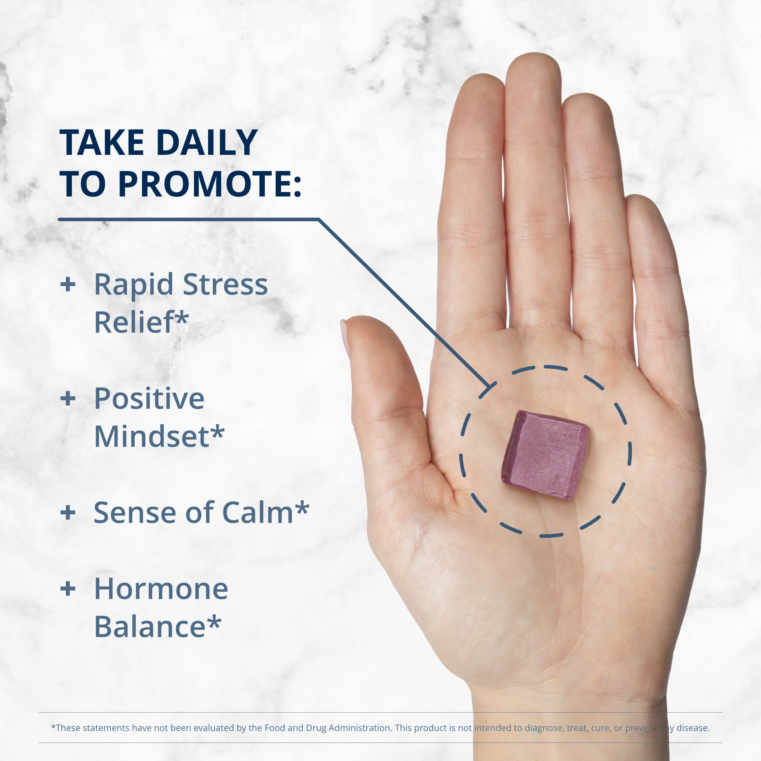 Metagenics HerWellness Rapid Stress Relief - Women's Stress Support Supplement with Saffron, L-Theanine & Vitamin B6* - Mixed Berry Flavor, 30 Soft Chews