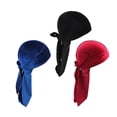 thumbnail image 3 of Sombrero Durag Bandana De Terciopelo Unisex Sunnimix 3 Piezas, 3 of 8