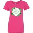 thumbnail image 3 of Inktastic Happy St. Patrick's Day Clovers Women's T-Shirt, 3 of 5