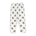 thumbnail image 6 of Uemuo Bee Pattern Women's Wide Leg Palazzo Lounge Pants with Pockets Light Weight Loose Comfy Casual Pajama Pants-X-Large, 6 of 9