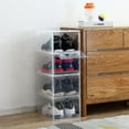 thumbnail image 2 of Boîte à Chaussures Empilable Boîte de Rangement pour Chaussures en Plastique Transparent, 2 of 3