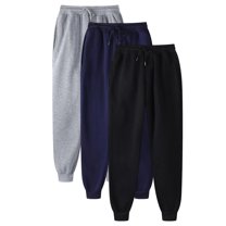 BLCHUNen 3PC Sweatpants for Men Drawstring Elastic Waist Joggers Pants Daily Home Workout Running Active Gym Causal Pants