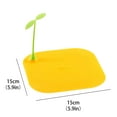 thumbnail image 2 of FURNIX Little Bean Sprout Silicone Sink Tub Stopper,Large Silicone Drain Cover Flat Suction Cover No Wet Hand Design,Anti-Odor,Bug-Resistant Bathroom & Kitchen Sink Stopper Cute & Hygienic Home Decor, 2 of 5