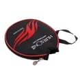thumbnail image 2 of S SERENABLE Zipper Table Tennis Racket Paddle Carry Bag Case & Hand Loop - Lightweight & Black Red, 2 of 7