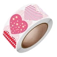 thumbnail image 1 of Rollo de Pegatinas adhesivas de corazón 500 piezas Gloria San Valentín etiquetas de amor, 1 of 9