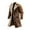 Brown, variant on Fgnfyis Mens Winter Coat Winter Solid Knit Collar Anorak Coat for Daily Wear Classic Style Outerwear for Cold Weather Men's Winter Coats Brown S
