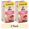(2 pack) Quaker, Instant Oatmeal, Strawberry & Cream, 1.1 oz, 20 Packets