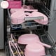thumbnail image 5 of Paris Hilton - Juego de utensilios de cocina antiadherentes de cerámica de aluminio fundido con revestimiento antiadherente de doble capa, perillas de corazón dorado, asas que se mantienen frescas,, 5 of 5