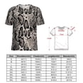 thumbnail image 3 of Oversize Python Snake Skin T-Shirts Retro Print Street Style T-Shirt Short-Sleeve Women Hip Hop Tshirt Summer Custom Clo, 3 of 5