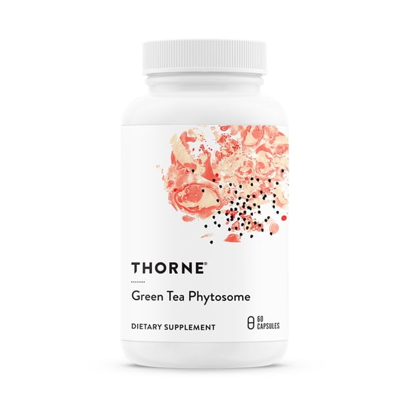 THORNE - Green Tea Phytosome - Antioxidant, Liver Protective, and Metabolic Benefits* of Green Tea Without The Caffeine - 60 Capsules