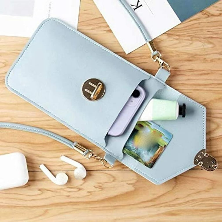 Small Crossbody Phone Bag for Women, PU Leather Cross Body Cell