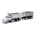 thumbnail image 1 of Camión volquete doble Kenworth W900 con remolque en rojo y cabina cromada es de metal fundido El equilibrio es de plástico de alto impacto unisex-niños, 1 of 4
