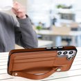 thumbnail image 5 of Nalacover Wallet Case for Samsung Galaxy S23 Plus, Business PU Leather Unique Design Wristband Kickstand Credit Card Holder Slots Shockproof Scratch Resistant Phone Case for Galaxy S23 Plus,Brown, 5 of 6