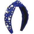 thumbnail image 1 of Bandas Laklulu para mujeres, bandas para mujeres, bandas para mujeres, banda ancha anudada, banda para el cabello superior adornada con joyas, elegante banda para el cabello para damas, 1 of 5