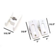 thumbnail image 4 of Red Hound Auto 2 Adjustable Door Holders White Nylon Retainer Catch Assembly for Sliding or Hinged Doors RV Truck Trailer Motorhome 2-5/8 and 2-1/2 Inches Long Complete Set, 4 of 4