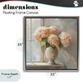 thumbnail image 4 of Stupell Industries Farmhouse Pink Hydrangea in Sunlit Vase Gray Floating Frame Canvas Art, 25 x 25, by Creative Studio, 4 of 8