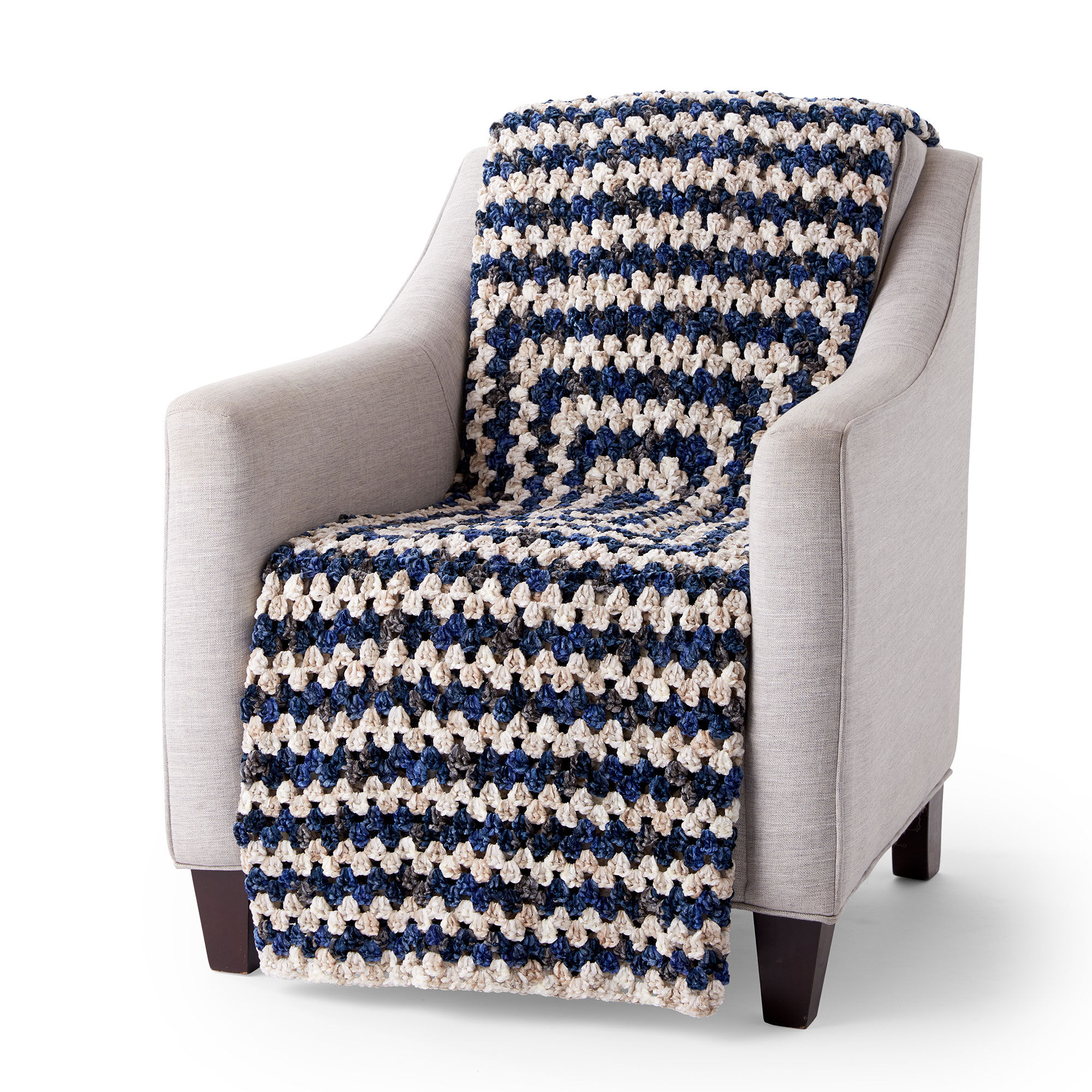 Bernat® Crushed Velvet™ #5 Bulky Polyester Yarn, Navy 10.5oz/300g, 315 Yards (4 Pack)