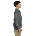 thumbnail image 3 of Youth 8 oz. Full-Zip Fleece - CHARCOAL - L, 3 of 3