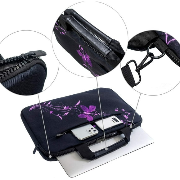 RICHEN Canvas Laptop Shoulder Bag Compatible with 11.6/12/12.9/13 Inches Laptop Netbook,Protective Canvas Carrying