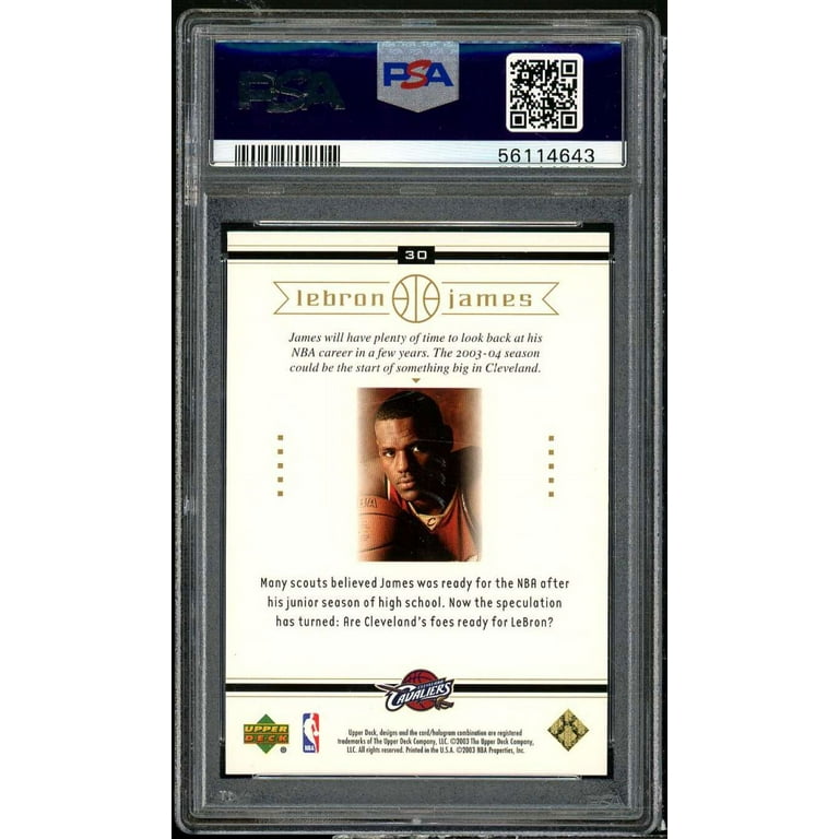 NBAカード レブロンジェームズ 2003トップス ルーキー PSA9 NBAカード レブロンジェームズ 2003トップス ルーキー PSA9 s