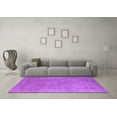 thumbnail image 3 of Ahgly Company Indoor Square Oriental Purple Industrial Area Rugs, 5' Square, 3 of 4