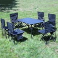 thumbnail image 4 of Yooshoverk Folding Chair, Green, Cloth Cushion, Rust-Proof Camping, Outdoor Space-Saving, 4 of 4