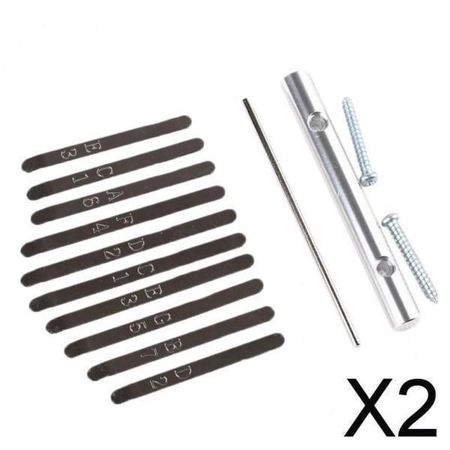 2x Making Finger Piano Mbira 10 Teclas Plata 2 piezas Baoblaze