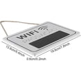 thumbnail image 2 of WiFi Password Display Chalkboard Retro Wooden Wall Hanging Signage Blackboard Coffee Shop Bookstore Decor(19.8x13.8x0.6cm/7.8x5.4x0.2in,White/Gray)(wh, 2 of 5