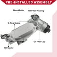 thumbnail image 4 of No.12992593 Carcasa del Filtro de Aceite con Tornillo y Sello para Buick Cascada 2016-2019 Enfriador de Aleación de Aluminio, 4 of 6