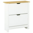 thumbnail image 1 of HOMCOM Armoire à Chaussures Étroite pour Entrée avec 2 Tiroirs Basculants Tablette Ajustable, 1 of 10