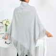 thumbnail image 4 of MESSUEN Warm Shawl Wraps for Women Long Scarves for Women Vintage Shawl Womens Poncho Tops Beach Scarf Womens Shawls for Women Gray A, 4 of 7