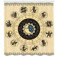 thumbnail image 3 of Ambesonne Zodiac Shower Curtain, Horoscope Wheel Art, 69"Wx84"L, Beige Charcoal Grey, 3 of 3