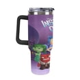 thumbnail image 3 of Inside Out 2 40oz Insulated Tumbler Cup - Extra Large Leak-Proof Travel Mug with Straw &amp; Handle, Double-Wall Vacuum Stainless Steel, Keeps Drinks Hot/Cold for Hours - Perfect for Iced Coffee, Tea, 3 of 8