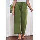 thumbnail image 3 of ABPHQTO Pantalón verde de mujer talla grande, 3 of 5