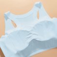 thumbnail image 6 of ATOGUTA Training Bra for Girls Size 10-18 Bralette Seamless Cami Crop Bras Built-Up Stretch Sports Bra in Everyday Colors Blue, 6 of 6