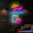 thumbnail image 4 of Handmadetneonsign Live Laugh Laundry Neon Sign, Laundry Service Led Sign, Laundry Wall Art, Home Wall Decor 90104, 4 of 5