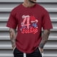 thumbnail image 1 of Tops para hombre, blusas y camisas de cuello redondo y manga corta para hombre, tops casuales de cuello redondo y manga corta con estampados especiales para hombre., 1 of 5
