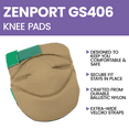 thumbnail image 3 of Zenport GS406 Pair of Safety Knee Pads, Brown, 3 of 4