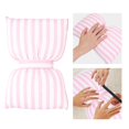 thumbnail image 4 of Nail Art Stripe Almohada de mano Bowknot Reposabrazos Cojín Soporte de mano Herramienta de manicura (Rosa), 4 of 8