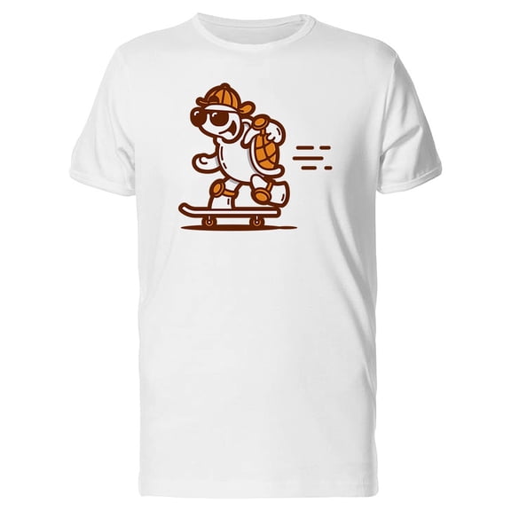 Turtle On A Skateboard T-Shirt Men -Image by Shutterstock, Male 4X-Large