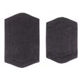 thumbnail image 2 of Home Weavers Inc Waterford Collection 100% Cotton Bath Carpet Non-Slip 2 Piece Bath Carpet set, Bathroom Rug- 17"x24", Bath Rug- 21"x34" Gray, 2 of 7