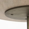 thumbnail image 6 of Light Blond Pedestal Table with Gold Detailing, 6 of 9