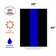 thumbnail image 5 of Toland Home Garden Thin Blue Line Patriotic Police Flag Double Sided 28x40 Inch, 5 of 5