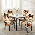 thumbnail image 5 of HaoXun Elastic Chair Cover - Thanksgiving Turkey & Pumpkin Pattern, Polyester Detachable & Machine Washable for Party & Wedding Decor, 5 of 6