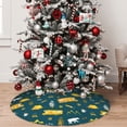 thumbnail image 5 of Lsque Camping Print Christmas Tree Skirt, Tree Skirt with Ties or Velcro, Perfect for Holiday Decorations, Halloween, and New Year-30", 5 of 7