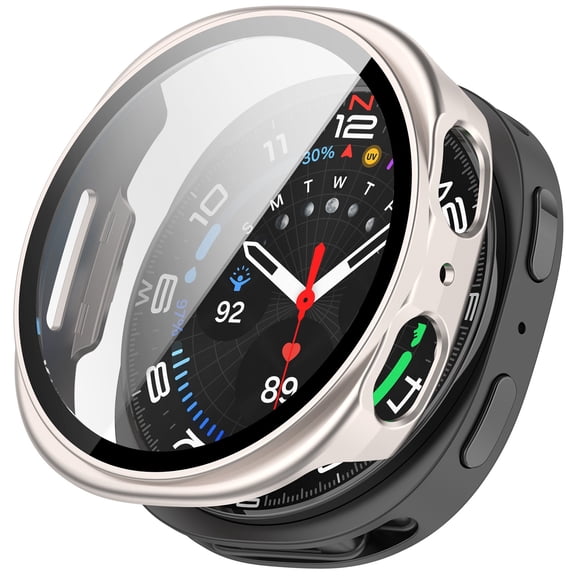 Galaxy Watch 8 44mm Screen Protector With PC Smart Watch Accessories Full Coverage Tempered Glass Protective Cover For