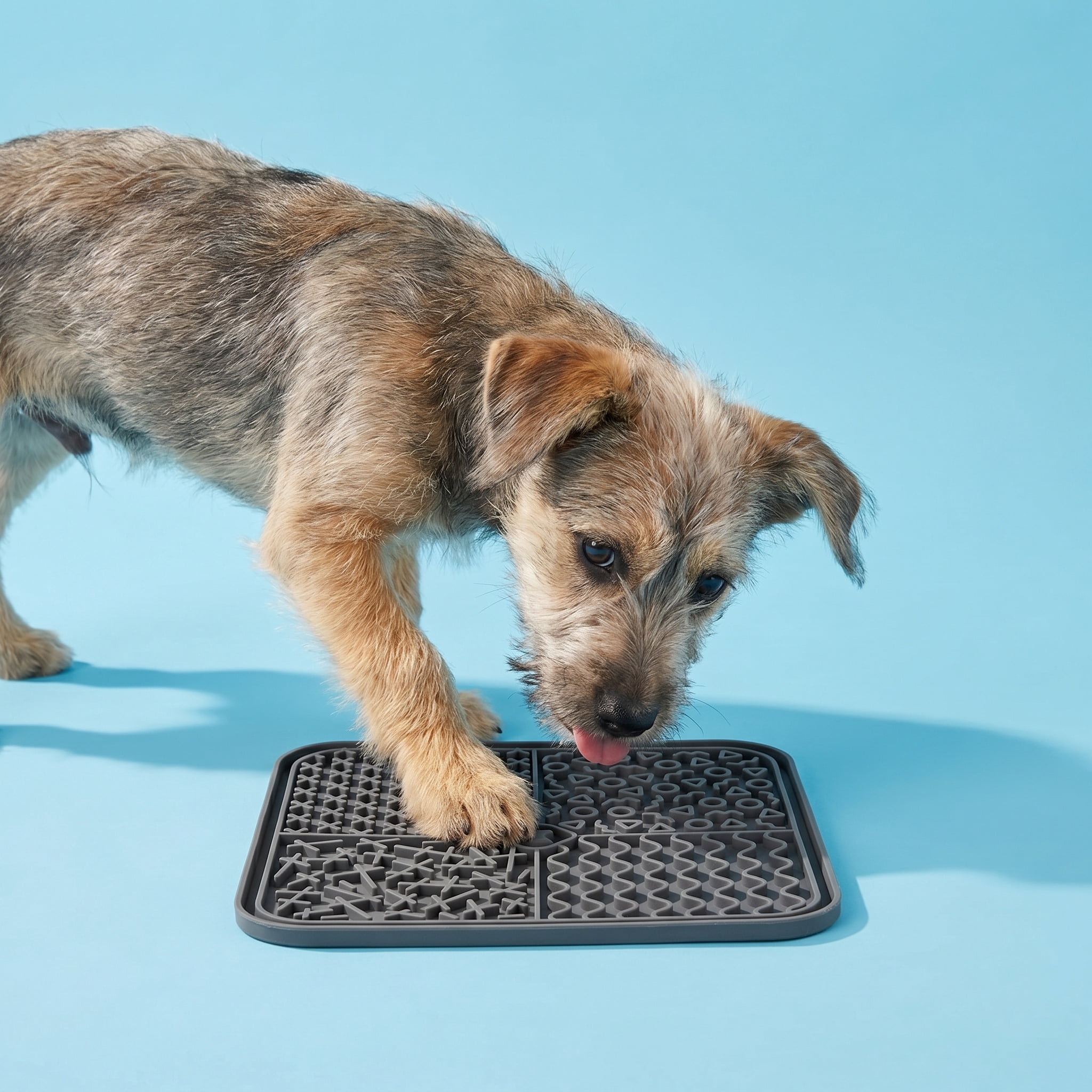Vibrant Life Silicone Lick Mat for Pets, Gray, 7.87