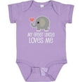 thumbnail image 3 of Inktastic My Great Uncle Loves Me Boys or Girls Baby Bodysuit, 3 of 5